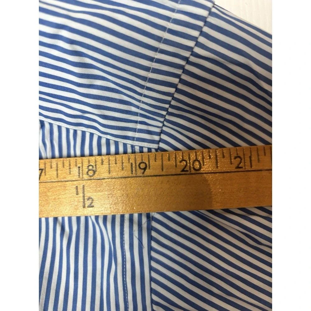 Ralph Lauren XLT  Blue & White Stripe Long/Sl‎ Button Up Sport Shirt PONY